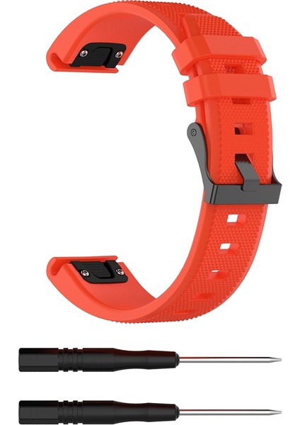 puluz Garmin Fenix5 (22Mm) Silikon Kayışı Turuncu (Yurt Dışından)