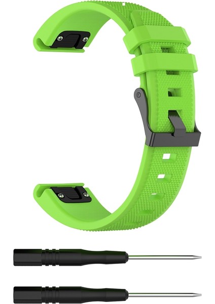 puluz Garmin Fenix5 (22Mm) Silikon Kayışı Kireç Yeşil (Yurt Dışından)