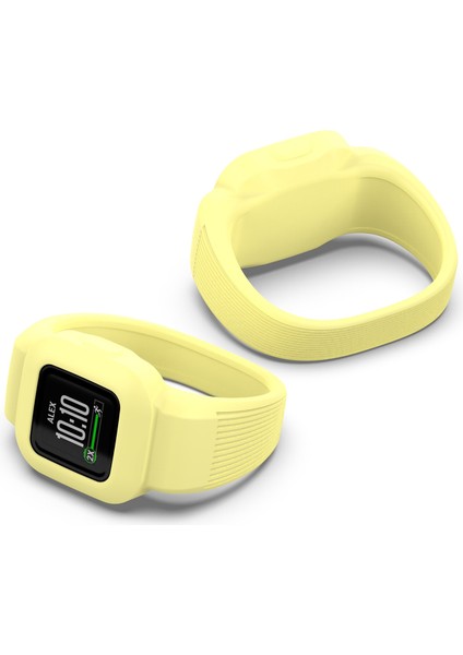 puluz Garmin Vivofit Jr3 Için Hiçbir Toka Silikon Kordon Bandı, Boyut: S Sarı (Yurt Dışından) modelleri