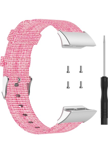 puluz Garmin Forerunner Için 35/30 Naylon Tuval Watchband Pembe (Yurt Dışından)