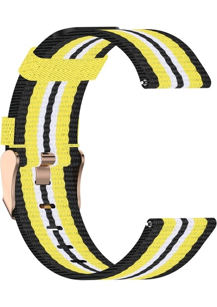 puluz Garmin Vivoaktif Için Naylon Kayış Siyah Sarı (Yurt Dışından)