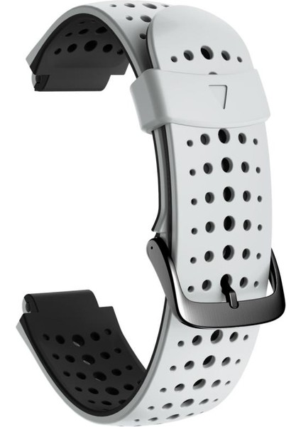 puluz Garmin Forerunner 220 Silikon Kordonlu Saat Siyah Beyaz Için (Yurt Dışından)