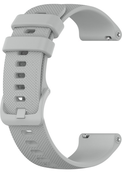 puluz Garmin Vivoaktif 4S Için Küçük Ekose Silikon Kayış Gri (Yurt Dışından)