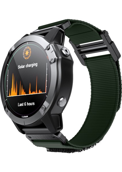 puluz Garmin Fenix ​​6X / 5X Yeşil Ordu Için 26Mm Naylon Kordon Bandosu (Yurt Dışından) modelleri