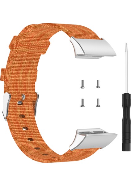 puluz Garmin Forerunner Için 35/30 Naylon Tuval Kordonlu Saat Turuncu (Yurt Dışından)