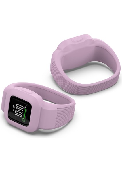 puluz Garmin Vivofit Jr3 Için Hiçbir Toka Silikon Kordonlu Saat, Boyut: S Açık Mor (Yurt Dışından) modelleri