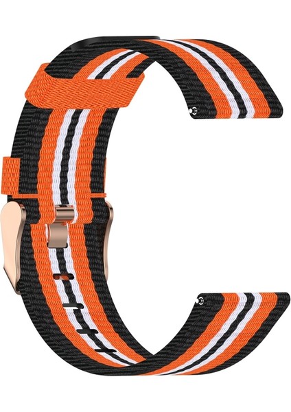 Puluz Garmin Vivoactive 3 Için Naylon Kayış Siyah Turuncu (Yurt Dışından)