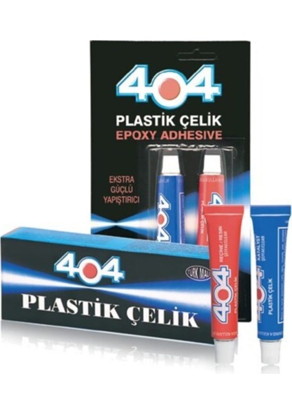 404 Plastik Çelik Epoksi Yapıştırıcı Çift Karışımlı 41 gr Ikiz Tüp fiyatları