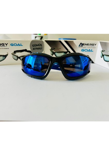 Sünger Korumalı Mavi̇ Aynalı Koruyucu Gözlük