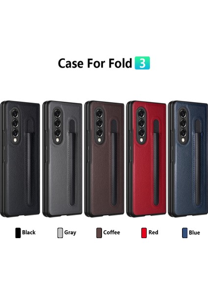 Kalem Slot Pu + Pc Kılıf Samsung Galaxy Z Fold3 5g Kahve Için (Yurt Dışından) fiyatları