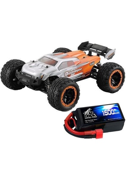 Haıboxıng 1/16TH Scale 4WD Brushless Truck Uzaktan Kumandalı Araba Rtr (Turuncu) + 1500 Mah 7.4V 2s 30C Lipo Batarya