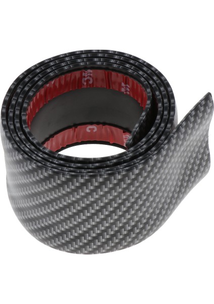 Karbon Fiber Kapı Eşiği Koruyucu Muhafız Trim Sticker Ilaç Plaka 5 cm