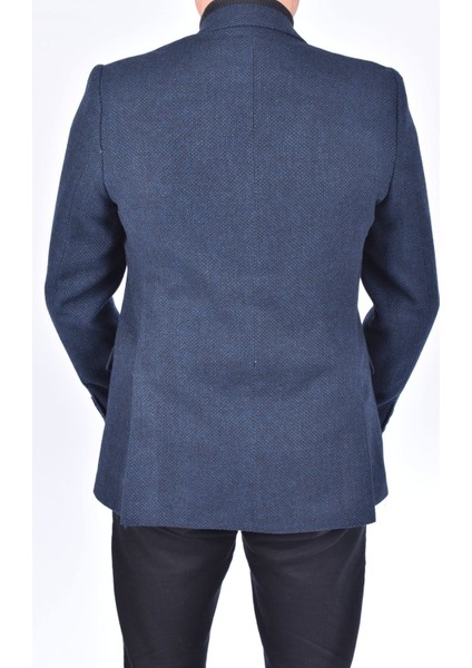 4466 Astana Slimfit Yünlü Ceket/lacivert/52 Beden - 6 Drop fırsatları