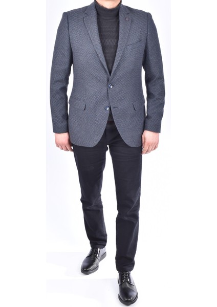 4520 Prag Slimfit Yünlü Ceket/kahverengi/48 Beden - 6 Drop