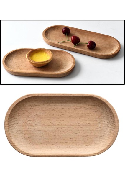 Oval Ahşap Çay Tepsisi Servis Masa Plakası Snacks Gıda Çay Depolama 10X18 cm (Yurt Dışından) indirimleri