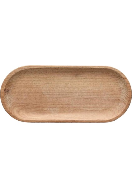 10X23 cm Oval Ahşap Çay Tepsisi (Yurt Dışından)