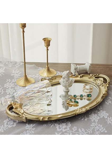 Makyaj Takı Parfüm Organizatör Için Güzel Vintage Vanity Ayna Tepsisi (Yurt Dışından) fırsatları