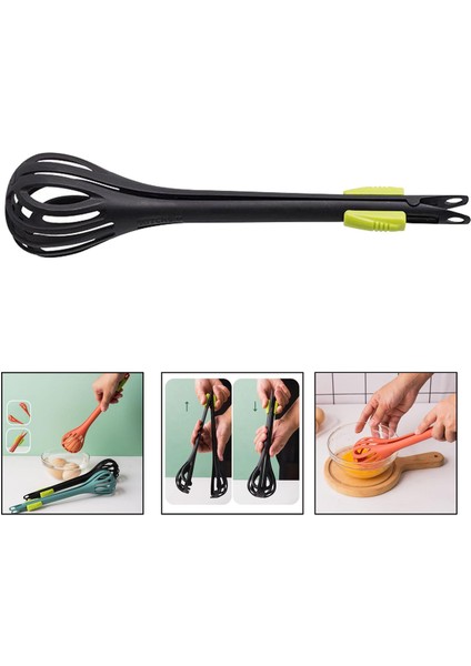 Naylon Yumurta Çırpıcı Çok Fonksiyonlu Güvenlik Gıda Tong Noodle Spagetti Maşa Siyah (Yurt Dışından) fırsatları