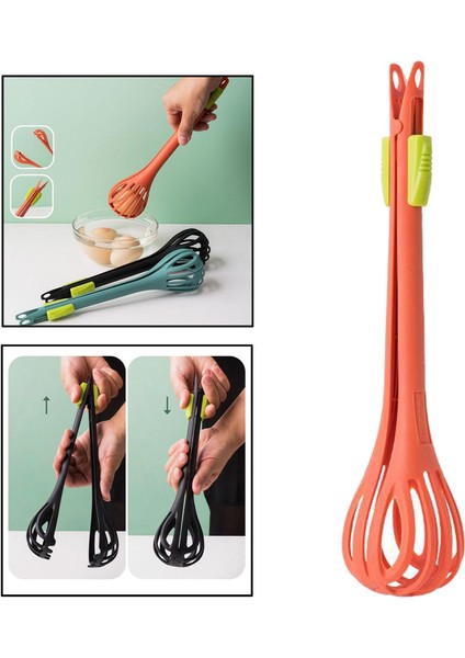 Naylon Yumurta Çırpıcı Çok Fonksiyonlu Güvenlik Gıda Tong Noodle Spagetti Maşa Siyah (Yurt Dışından) fiyatları