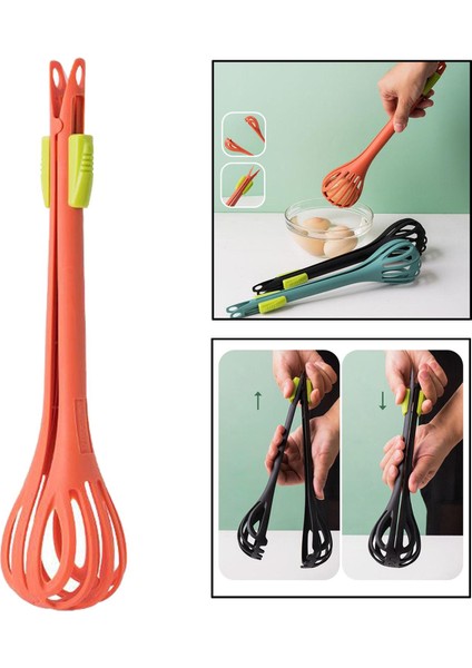 Naylon Yumurta Çırpıcı Çok Fonksiyonlu Güvenlik Gıda Tong Noodle Spagetti Maşa Siyah (Yurt Dışından) modelleri