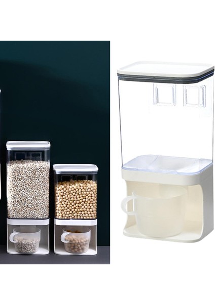 1000ML Duvara Monte Kuru Gıda Depolama Kutusu - Sarı (Yurt Dışından)