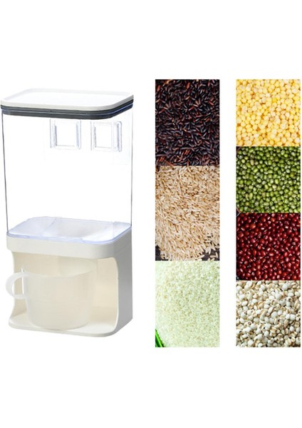 1000ML Duvara Monte Kuru Gıda Depolama Kutusu - Sarı (Yurt Dışından)