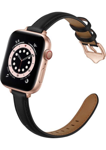 puluz Kayış Apple Watch Uyumlu Series 7 45Mm / 6 & Se & 5 & 4 44Mm / 3 & 2 & 1 42Mm Siyah Gül Altın Toka (Yurt Dışından) fiyatları