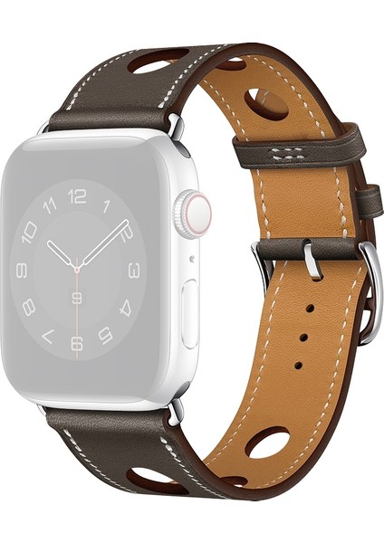 puluz Apple Watch Uyumlu 7 45Mm / 6&Se&5&4 44Mm / 3&2&1 42Mm Için Kayış Boz Kahverengi (Yurt Dışından)