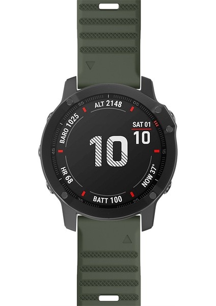 puluz Garmin Fenix ​​6 Silikon Kayış Yeşil Ordu Için (Yurt Dışından) modelleri