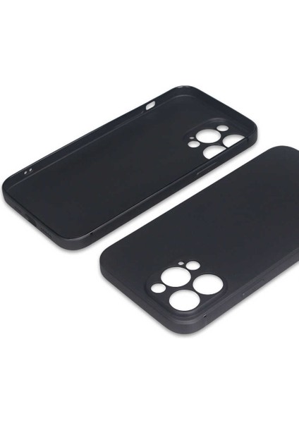 Apple iPhone 13 Pro Max Kılıf Kamera Korumalı Premier Mat Silikon Siyah fırsatları