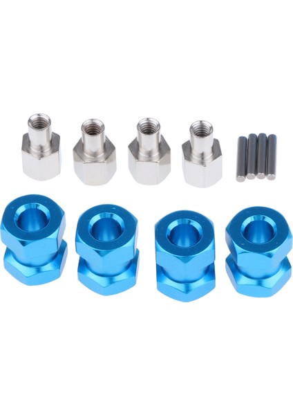 12MM Hex Hub 15MM Kombiner Adaptörü Için Wraith Axial SCX10 D90 1/10 Rc Araba Mavi -15MM(Yurt Dışından)