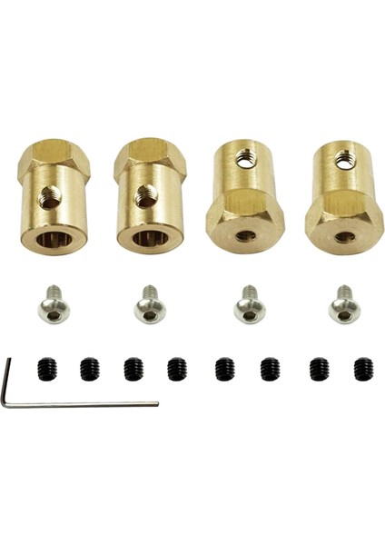 Wpl D12 Rc Car Için 5mm Ila 12MM Tekerlek Göbek Uzatma Adaptörü Birleştirici Kuplör (Yurt Dışından)