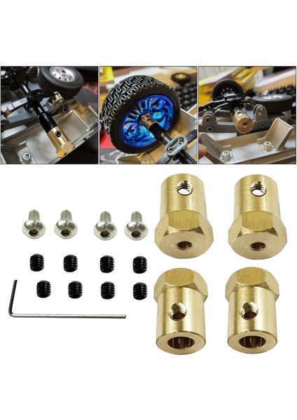 Wpl D12 Rc Car Için 5mm Ila 12MM Tekerlek Göbek Uzatma Adaptörü Birleştirici Kuplör (Yurt Dışından)