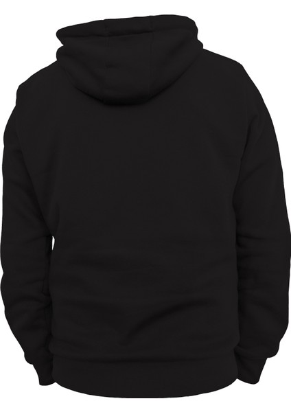 Avatar Baskılı 3 Ipl. Şardonlu 600 Gr. Siyah Kapüşonlu Sweatshirt