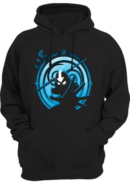 Avatar Baskılı 3 Ipl. Şardonlu 600 Gr. Siyah Kapüşonlu Sweatshirt