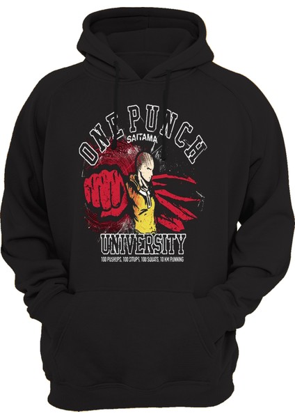 One Punch Man Baskılı 3 Ipl. Şardonlu, Kalın (600 Gr.) Içi Polar Sweatshirt