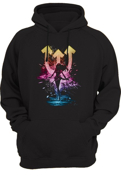 Sailor Moon Baskılı 3 Ipl. Şardonlu, Kalın (600 Gr.) Içi Polar Sweatshirt