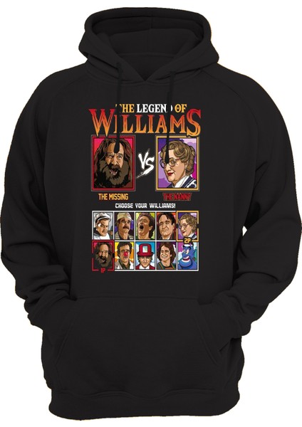 Robin Williams Baskılı 3 Ipl. Şardonlu, Kalın (600 Gr.) Içi Polar Sweatshirt