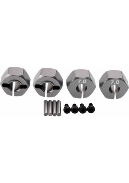 12MM Tekerlek Göbek Adaptörü Hsp 94101 94108 94110 1/10 Rc Buggy Car Titanyum (Yurt Dışından)