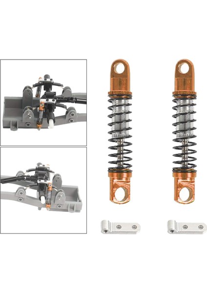 1:10 Rc Alüminyum Amortisör Damper Wpl D12 Rc Sürüklenme Araba Sarı(Yurt Dışından)