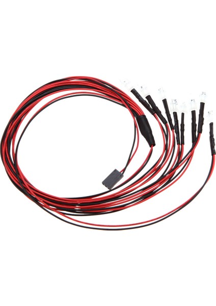 1:10 Rc Araba LED Gece Lambası 8 Adet Far 1/8 Rc Hsp Için Parlak