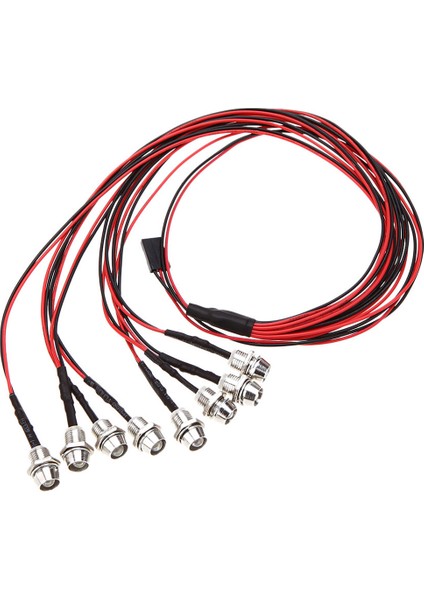 1:10 Rc Araba LED Gece Lambası 8 Adet Far 1/8 Rc Hsp Için Parlak