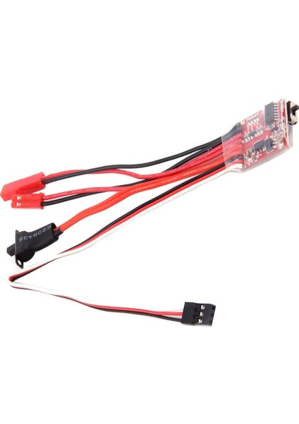 8 Adet Çift Yönlü Fırça Motor Hız Kontrolörü Esc Rc Araba Tekne Aksesuarları Için