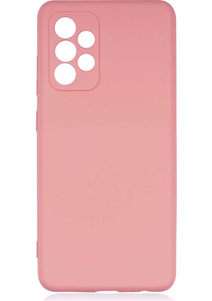 Samsung Galaxy A52S 5g Kılıf Mara Silikon Mat Soft Korumalı Lansman Pembe