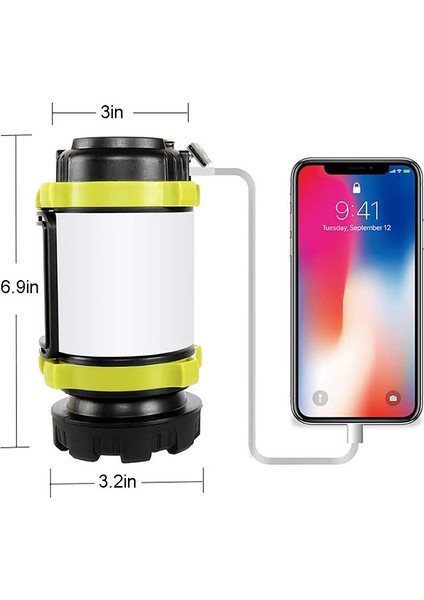 4000MAH Güç Bankalı 6 Modlu Feneri Yeşil (Yurt Dışından) modelleri