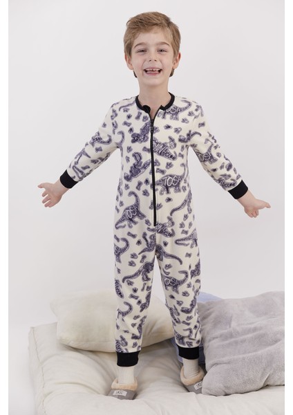 Tyrannosaurs Krem Erkek Çocuk Tulum fiyatları