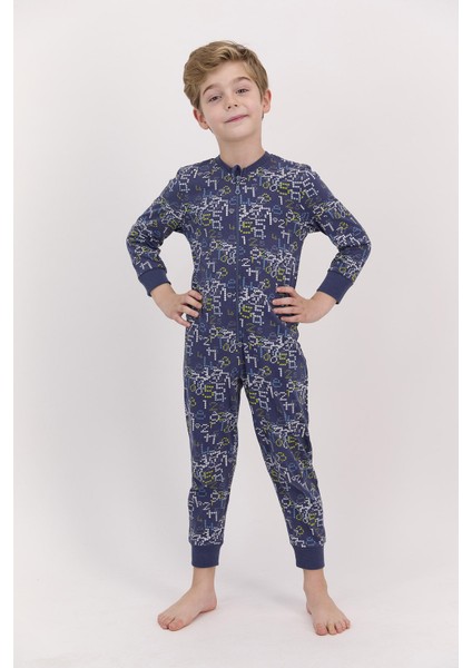 Koyu Indigo Erkek Çocuk Tulum modelleri