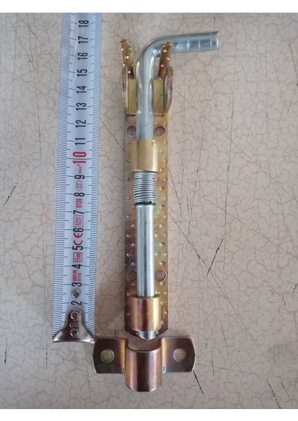 15 cm Yaylı Sürgü (Asma Kilit Takmalı) ve 6 Adet Vida