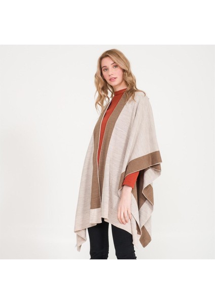 Linea Çift Taraflı Triko Şal Panço fiyatları