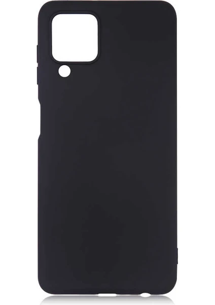 Case 4U Samsung Galaxy M22 Kılıf Klasik Mat Renkli Yumuşak Premier Silikon Siyah